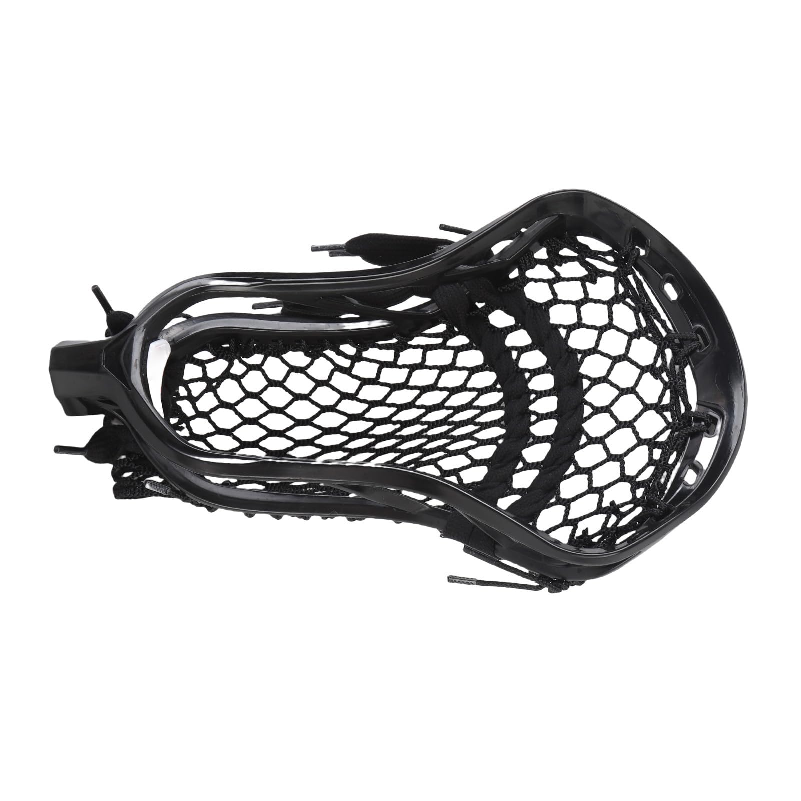 Lacrosse Stick, Nylon Lacrosse Stick Top Tearproof for Practice (Black)