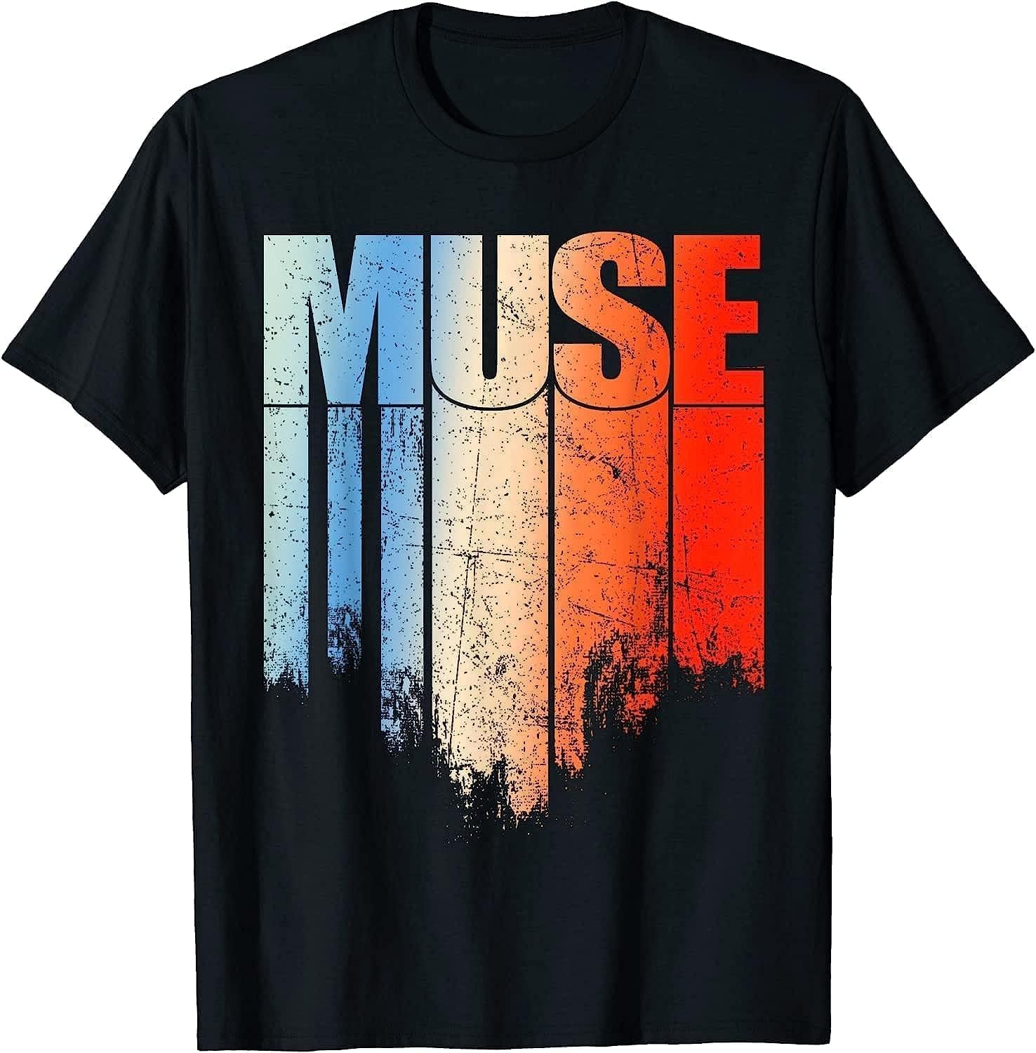 Inextone Men's Black Muse T-Shirt (Xxl,)