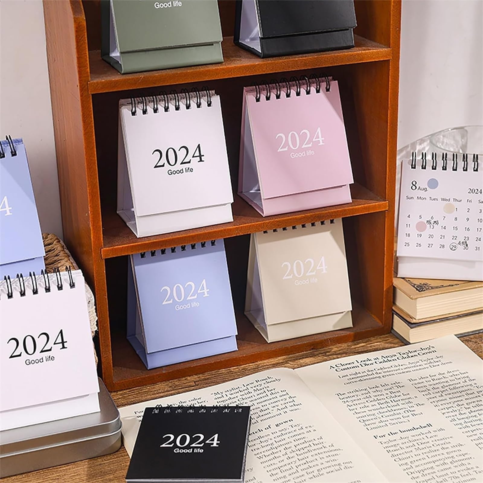 Familienplaner Kalender 2024 Lustiger Kalender Für 2024, Monatsplaner 2024, Tischkalender 2024, Desktop-Ornamentkalender Kalender 2024 (Color : B, Size : 3pc)