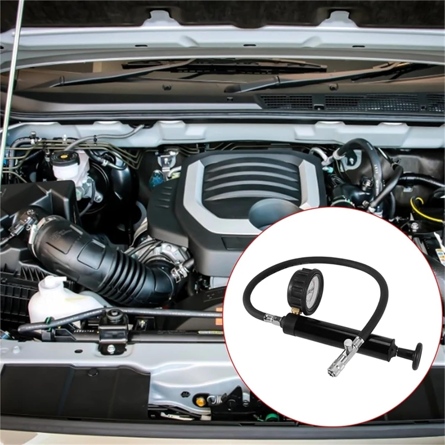 Water Tank Leak Shockproof Dial Car Pressure Gauge Tester Cooling System Tester Radiator Pressure Pump