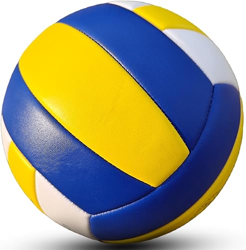 Miniatura 3 de Volleyball, Waterproof Indoor Outdoor Volleyball for Beach Game Gym Training (Official Size 5) 2-Blanco, rojo y azul,Blanco, rojo y azul,BLANCO ROJO