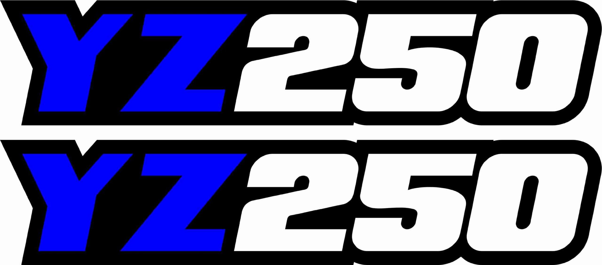 Yz250 Swingarm Airbox Number Plate Stickers Yz 250 Graphics Dirtbike