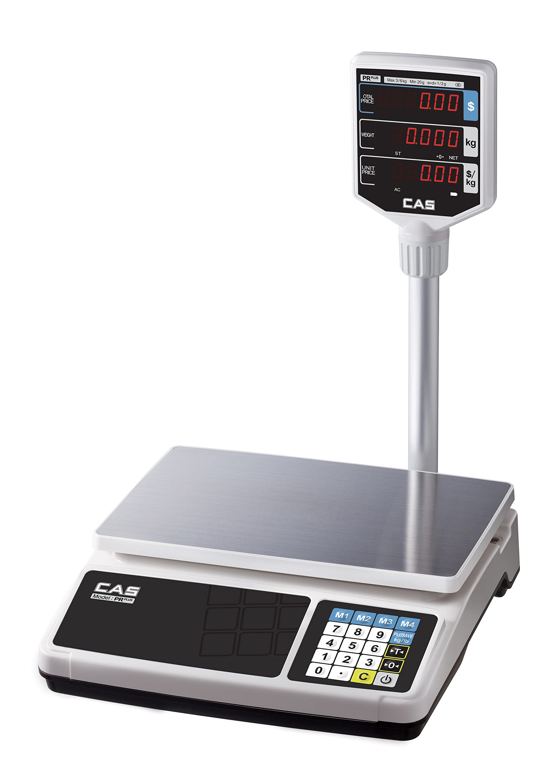 CAS PR Plus Premium Digital weighing machine/ Price Computing Weight Scale, Rechargeable Battery, Backlight Dual LED Display, Use For Retail Shop, Commercial Purposes (Capacity 30kg* 5g) Pan size 13x8.5 inches (340x215)-image-28