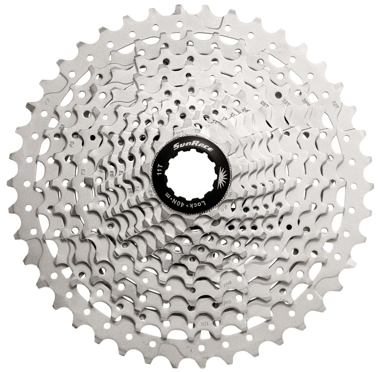 Cassette Sunrace MS3 11-46 Argento 10 V