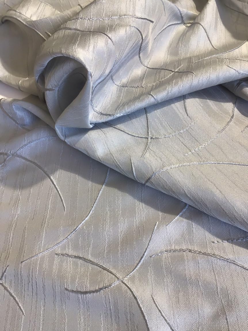 mauro Tendine a pannello ricamate, tende a vetro per finestra e porta - tessuto coprente - larghezza cm 45/65/90 lunghezza personalizzata - bianco 90x240 cm