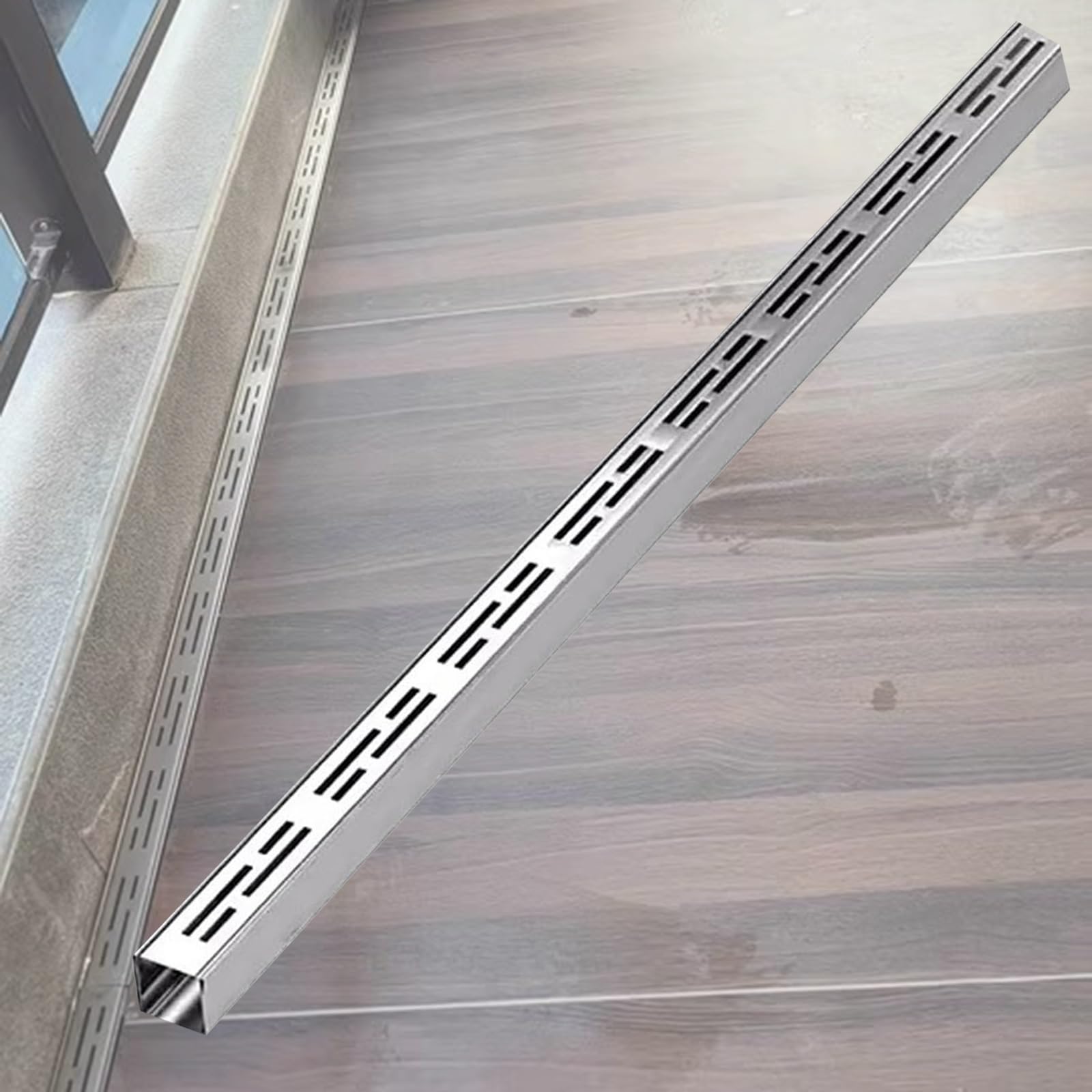 Caniveau étroit installation facile pour douche drain de canal invisible en inox 3,5 cm