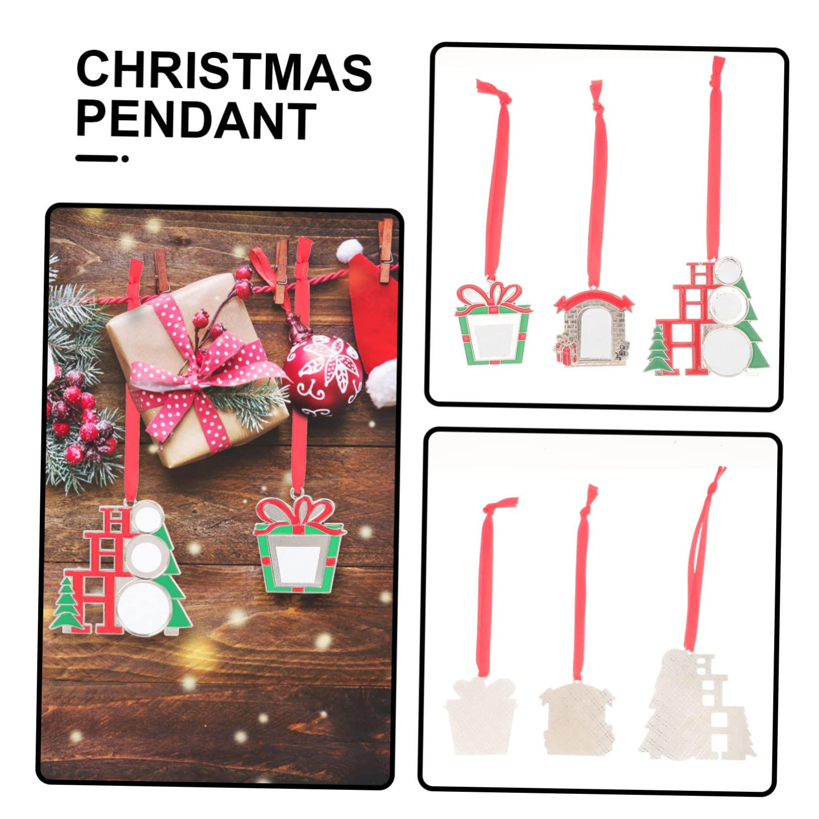 PRETYZOOM 16 STK Christbaumschmuck Weihnachtsbaum Anhänger Weihnachtsbedarf Hängende Dekoration Personalisierter Weihnachtsschmuck Weihnachts-Layout-Requisite Weihnachtsdeko Legierung