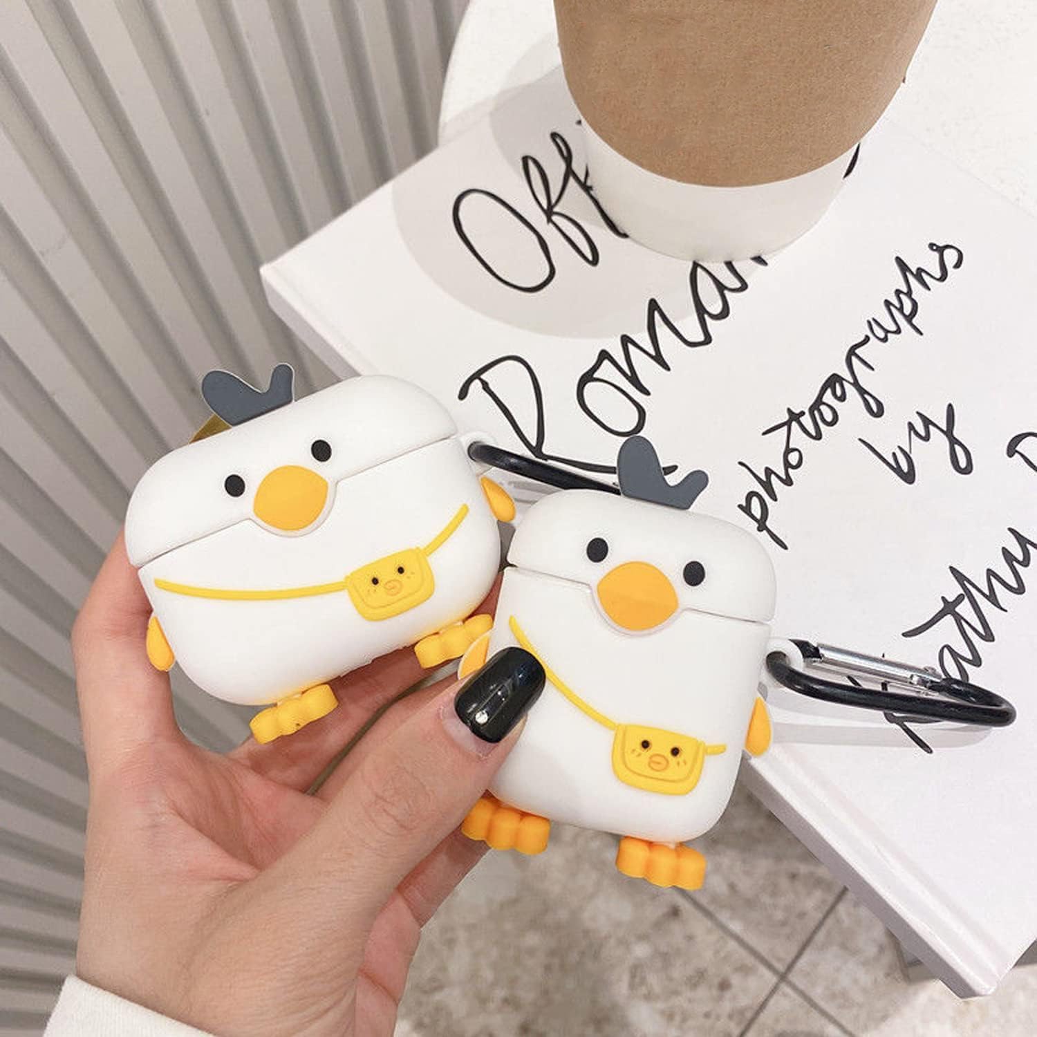 حافظة بتصميم بطة لطيفة لسماعات ايربودز برو/برو الجيل الثاني - ... - view 5