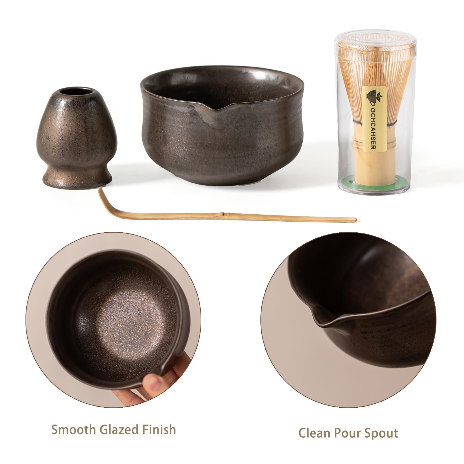 Set da tè Matcha, set da tè matcha con frusta e ciotola, kit base per