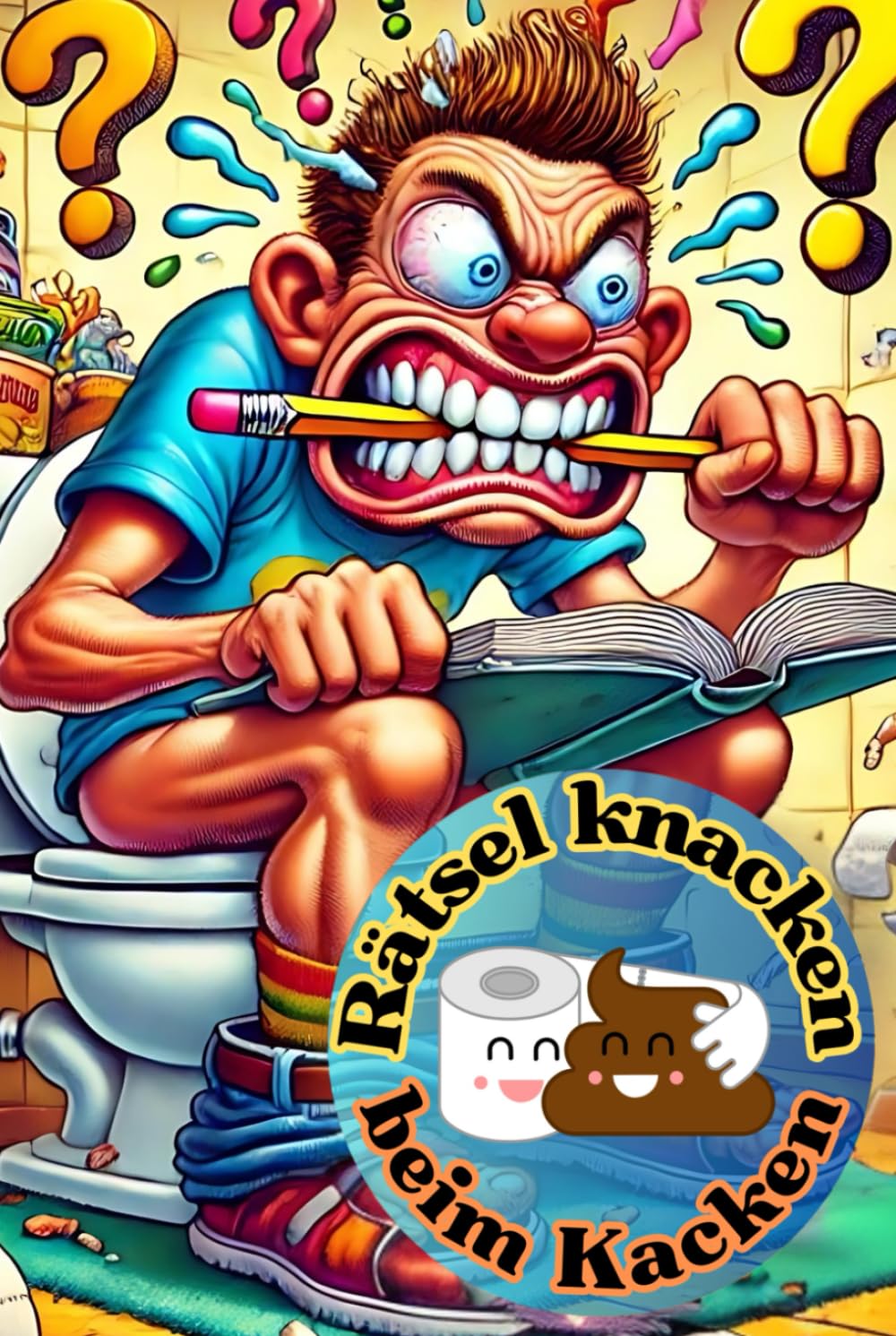 Rätsel knacken beim Kacken: Das Klobuch für große Geschäfte - Kacken und Rätsel knacken - Lustiges Klo Rätselbuch - Witziges Klo Buch Geschenk für Männer (Lustiges Klobuch)