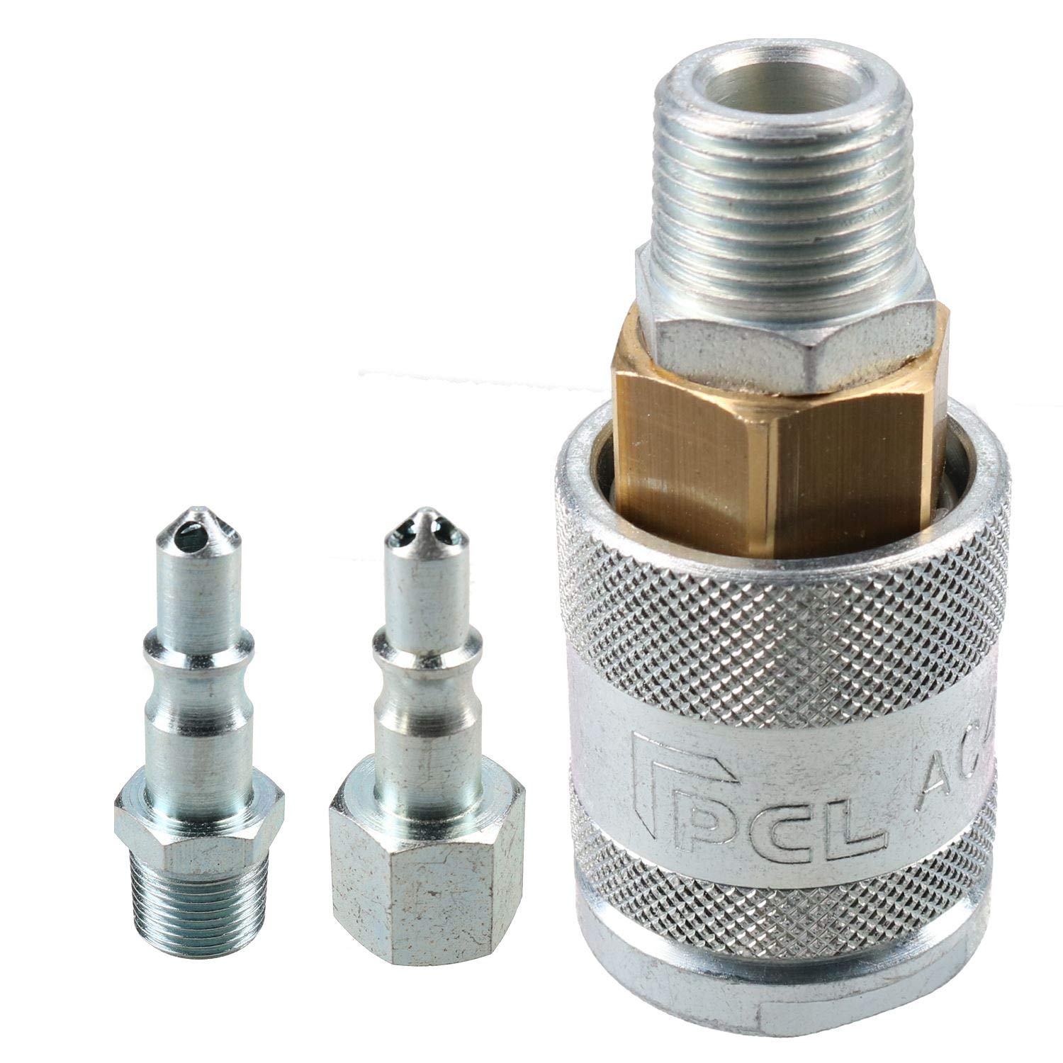 PCL 60 Series Female Coupler 3/8"" BSP Male Thread & Air Fittings Adaptor Male