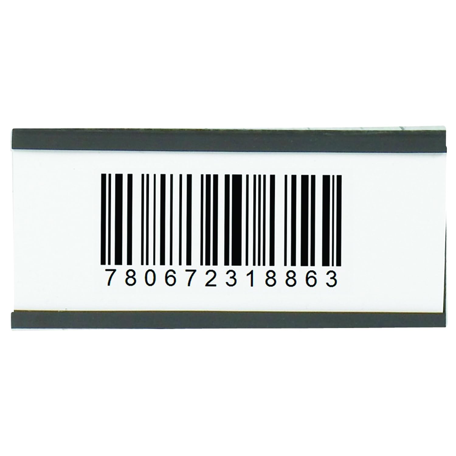 Tape Logic TLLH194 Magnetic "C" Channel Cardholders, 2" x 4", Black (Pack of 25)