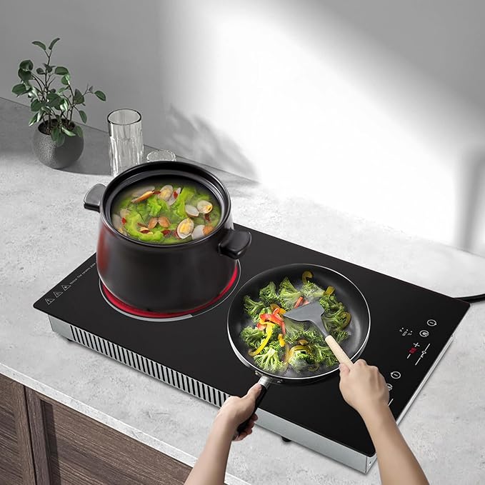 Estufa Vitrocerámica 2 Puestos 12 Pulgadas Empotrable 110V miniatura 9