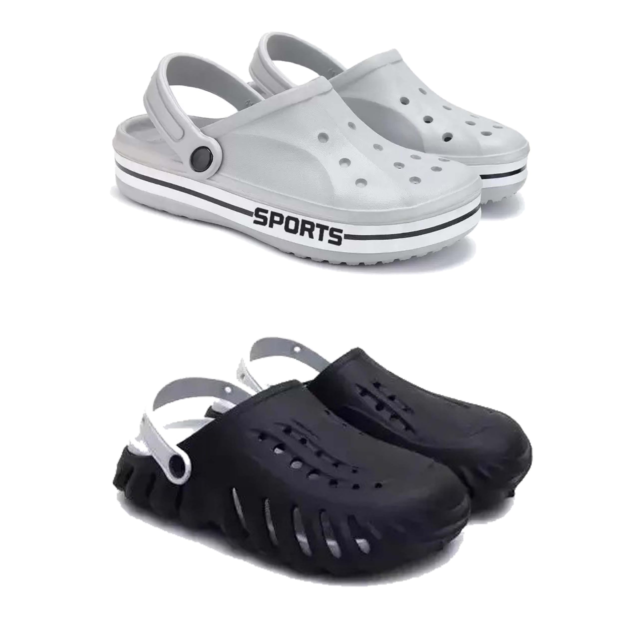 Men's Sandals Clogs| Lightweight Wear| Stylish & Easy to Wear For Men's PCV-SAN-(2-COMBO)-3067-3149