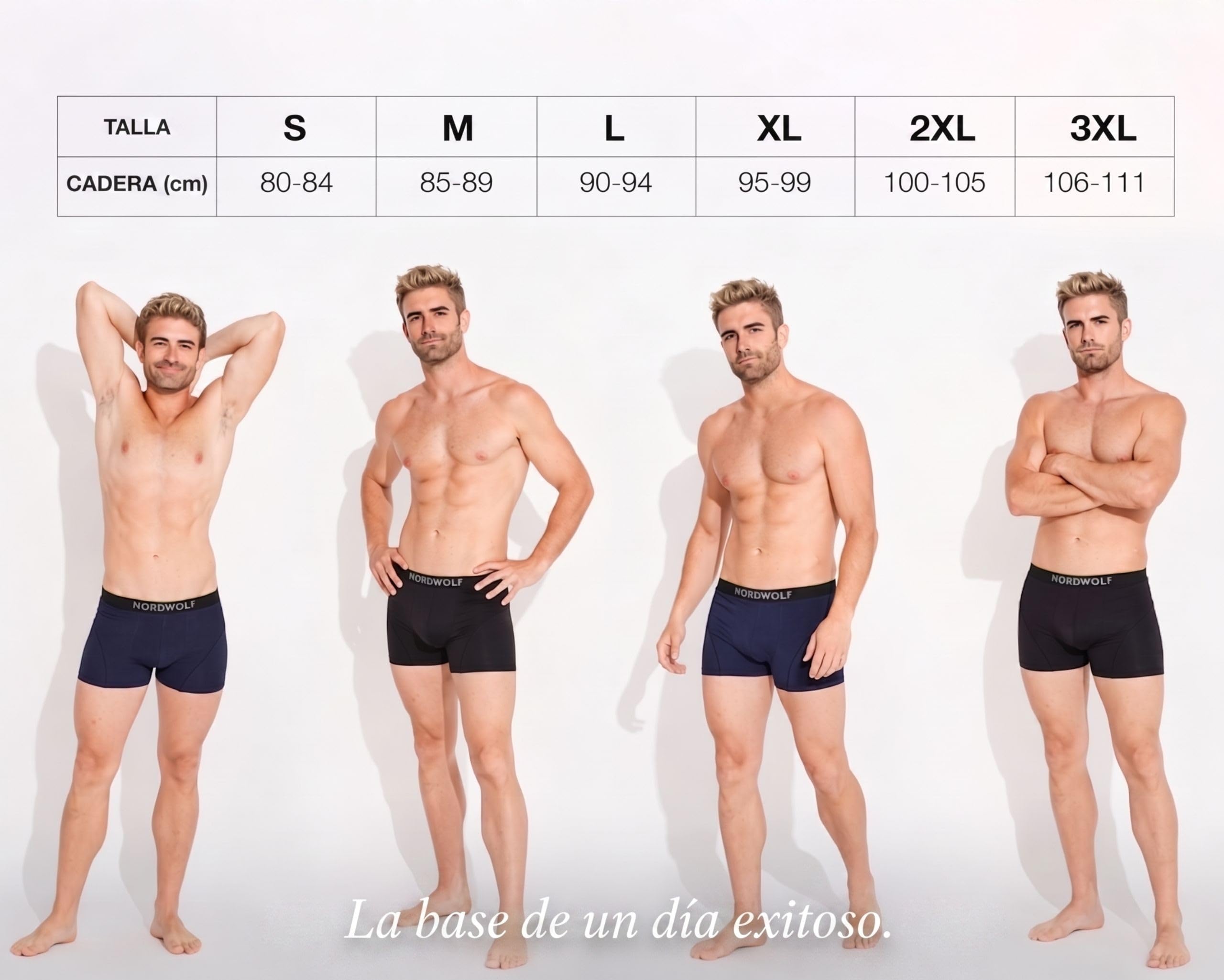 NordWolf Calzoncillos Hombre Boxer Cómodo, Tejido Modal Extra Suave y Resistente, Boxer Hombre Pack x4, Ropa Interior Transpirable, Libertad de Movimiento.