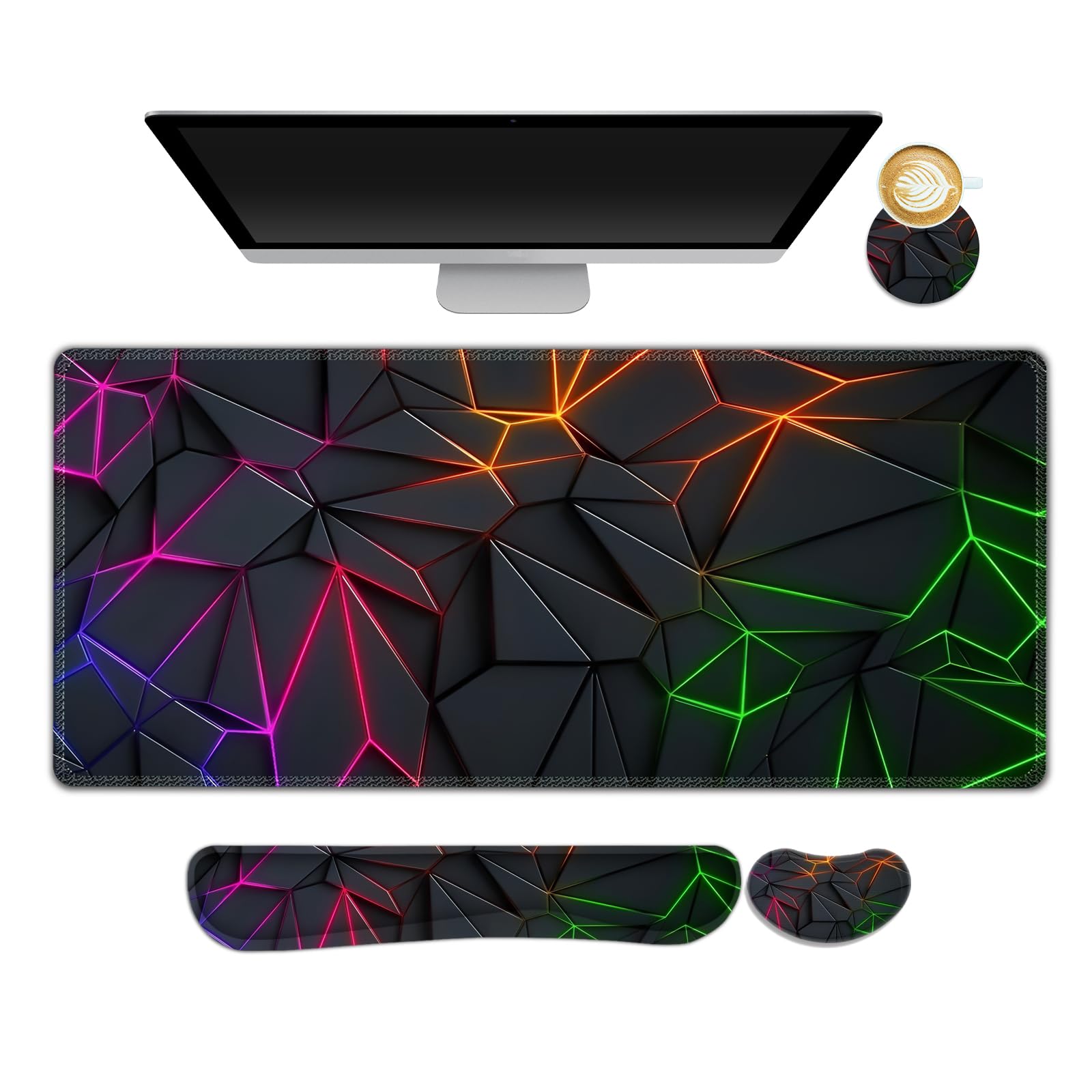 DINKY Mouse Pad & Wrist Rest Set - Ergonomic Comfort -22 DINKY Mouse Pad & Wrist Rest Set - Ergonomic Comfort -22