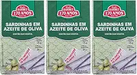 Sardinha em Lata Portuguesa - 100% em Azeite de Oliva - 125g - RAMIREZ - Tampa Abre Fácil - 3 Unidades.