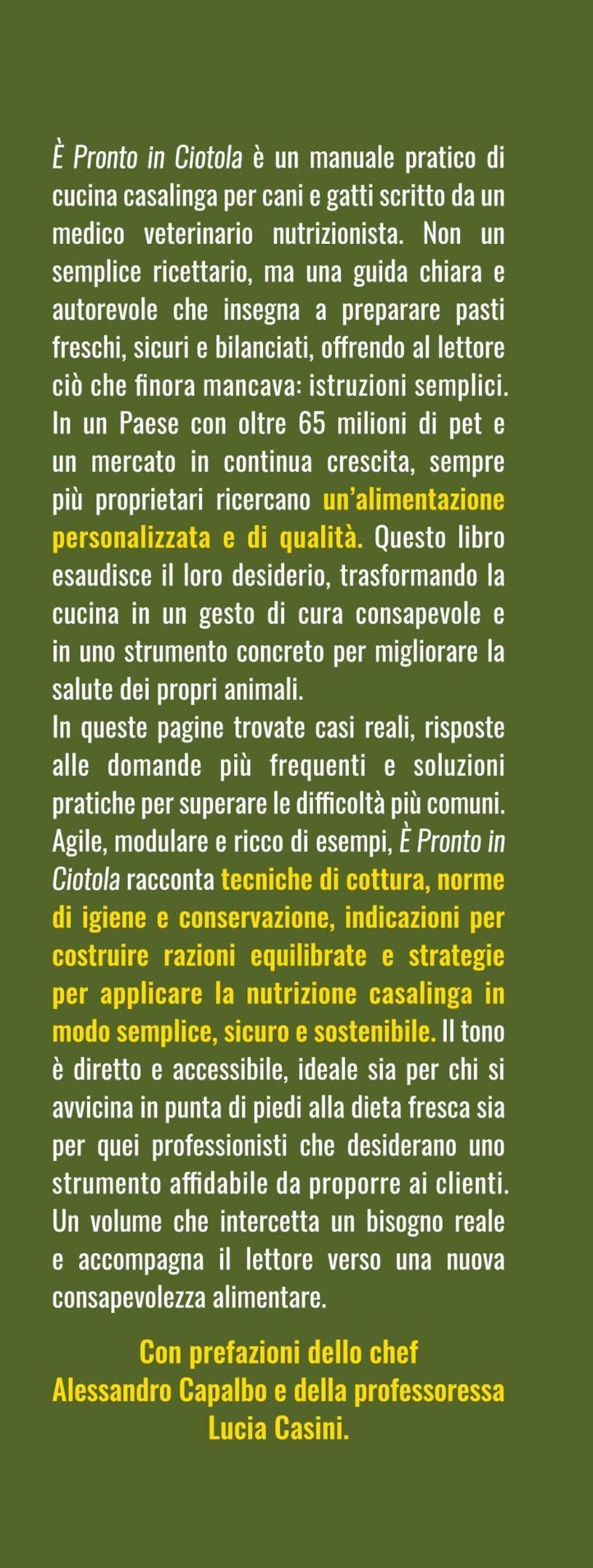È pronto in ciotola. Manuale pratico di cucina per cani e gatti