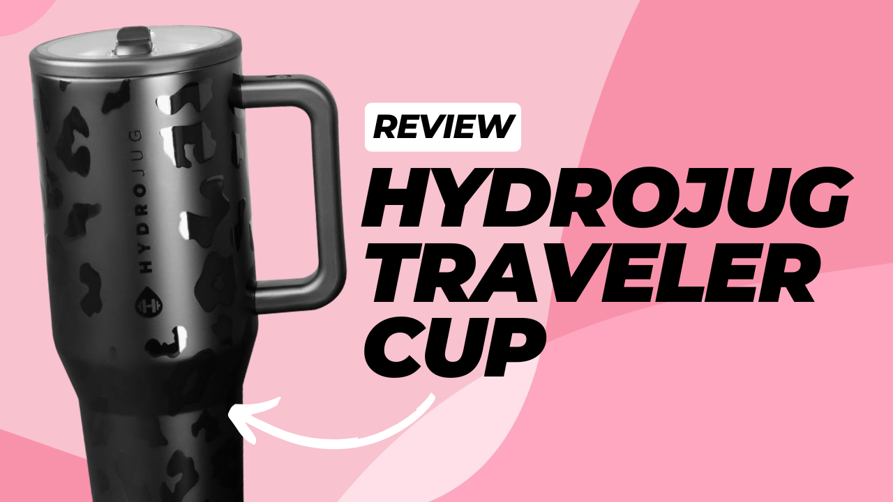 Watch Black Leopard Print Hydrojug Traveler Cup Review on Amazon Live