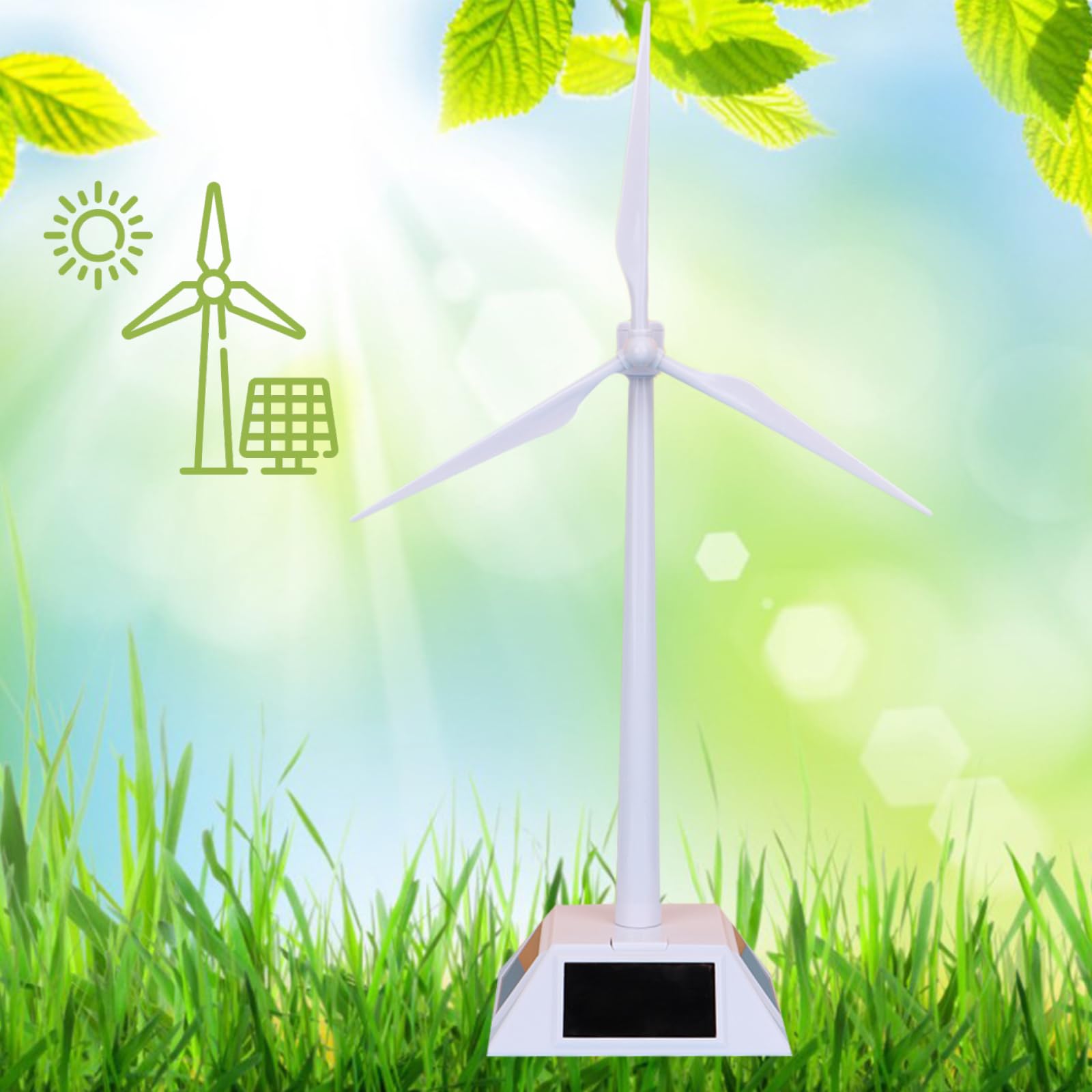 Modello Educativo Mulino a Solare, Mini Mulino a a energia Solare, Giocattolo Energie Rinnovabili per Bambini