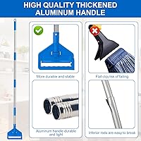 Vista 6 de KeFanta Trapeador comercial de 60 pulgadas con mango largo, trapeador de algodón de cuerda de extremo con bucle para limpieza del hogar, cocina