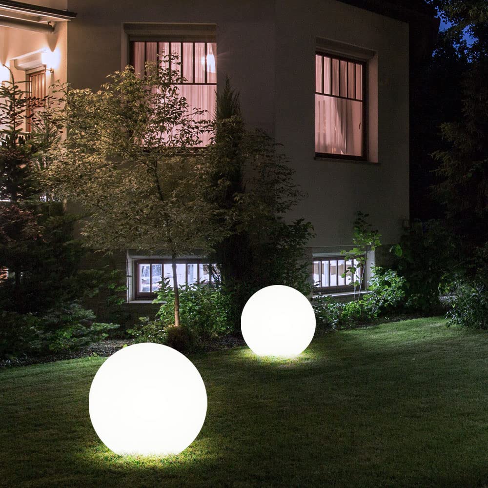 Solarleuchte Kugel Garten Kugelleuchte Solar LED Gartendeko Solarkugel für Außen 20 cm, Leuchtdauer ca. 6-8 Stunden, H 62 cm, 8er Set