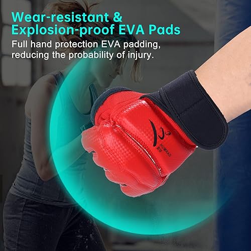 Miniatura 5 de Kickboxing Sparring Gloves TKD Gloves for Men Women Half Finger Boxing Gloves Fighting Gloves Boxing Gloves for Punching Bag Training Gloves for Men