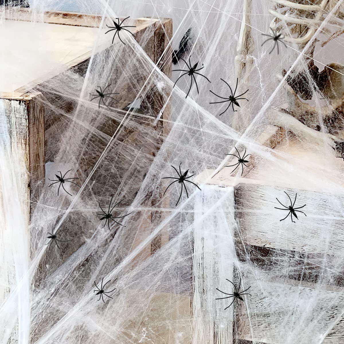 Utilería Decorativa Para Halloween, Telarañas, Araña Embruja | Meses