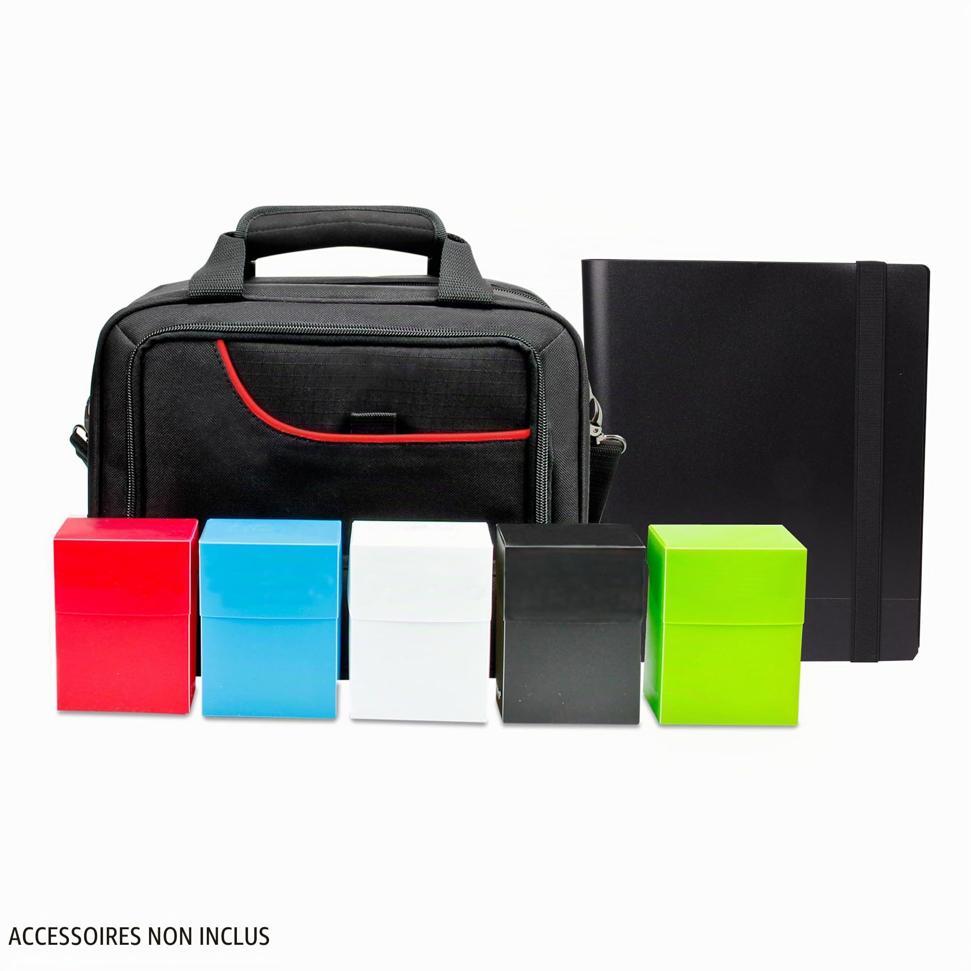 USA Gear Sac de Rangement Pour Jeux de Cartes Compatible Avec Les Jeux de Cartes à Collectionner et de Cartes à Collectionner - Sac de Protection Pour Cartes Avec Bandoulière Rembourrée - Rouge