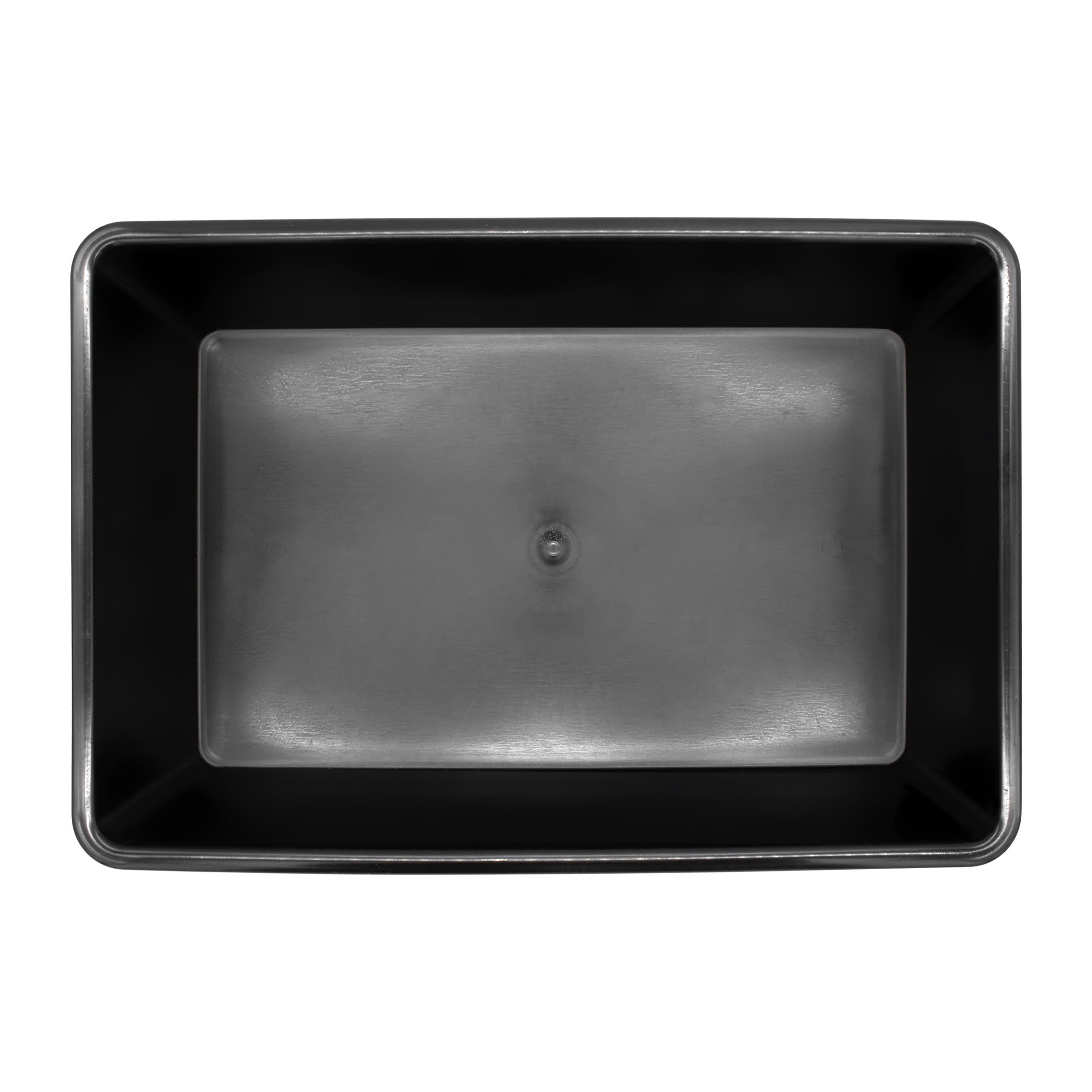 Bandeja multiusos negra 60x40 cm multifunción 20 litros rectangular mortero cubo cocina jardín macetero gato