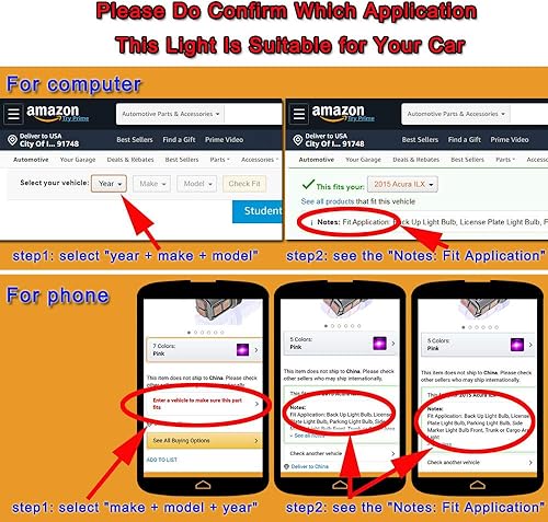 Miniatura 8 de DODOFUN BA9S - Bombilla de repuesto para interior de automóvil, color azul hielo, base de bayoneta, BA9, 53, 57, 1445, 1895, 64111, tamaño de