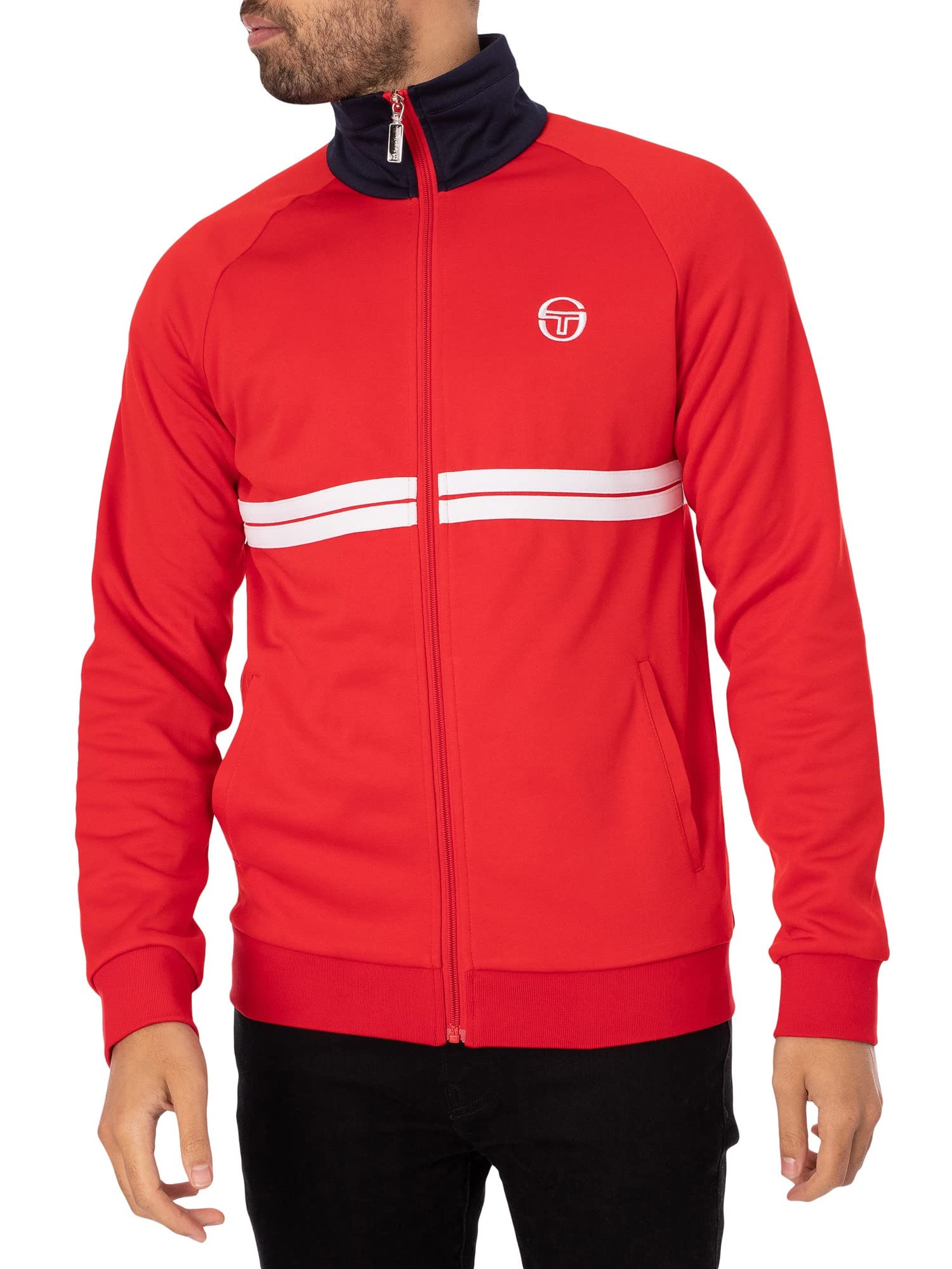 Sergio Tacchini Men's Dallas Track Jacket, Red, M