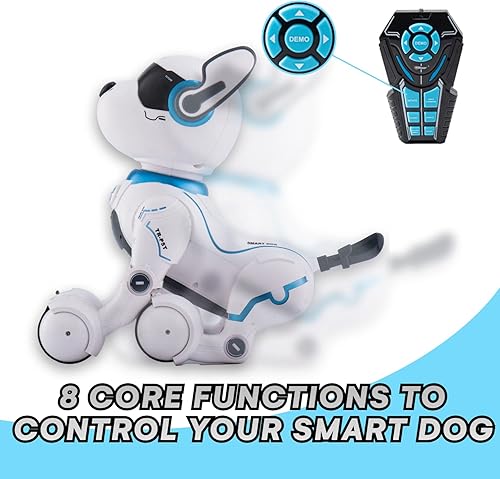 Miniatura 3 de Robot de control remoto para perros con función táctil y control de voz robots de perro RC juguetes para niños de 3 4 5 6 7 8 9 10 años en adelante