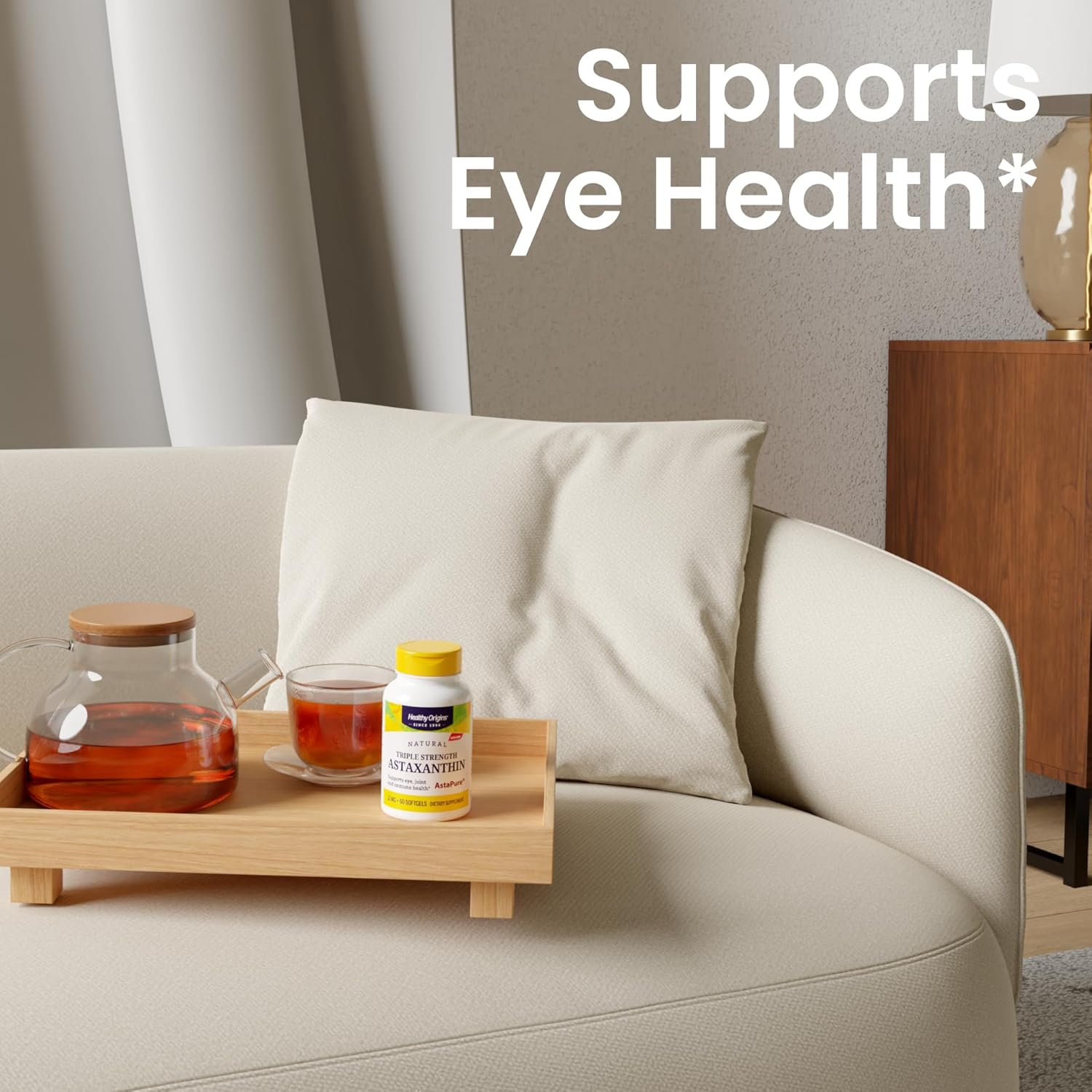 Healthy Origins Astaxanthin 12 mg (Natural, Astapure, Triple Strength, Non-GMO, Gluten Free, Eye Support, Joint Support, Immune Support), 150 Softgels - Image 4