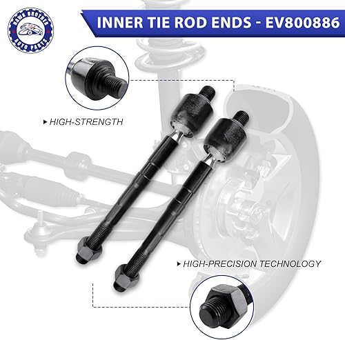 Miniatura 9 de Brazo de control, 8 piezas de rótulas de suspensión, fuelles de barra de acoplamiento delantero inferior compatible con Hyundai Elantra 2011-2016 y