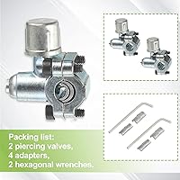 Vista 8 de BPV-31 Kit de válvula de perforación de válvula de grifo para refrigerador es adecuado para fundas universales de tarjetas de refrigerador de 1/4