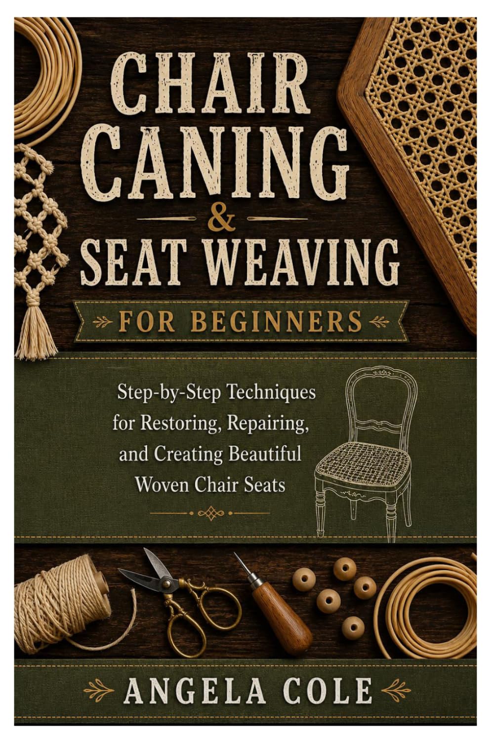 Chair Caning & Seat Weaving for Beginners: Step-by-Step Techniques for Restoring, Repairing, and Creating Beautiful Woven Chair Seats