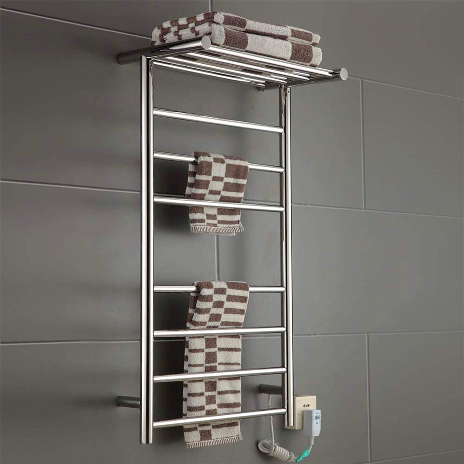 Sèche-serviettes thermostatique mural pour une salle de bain chaude et ordonnée