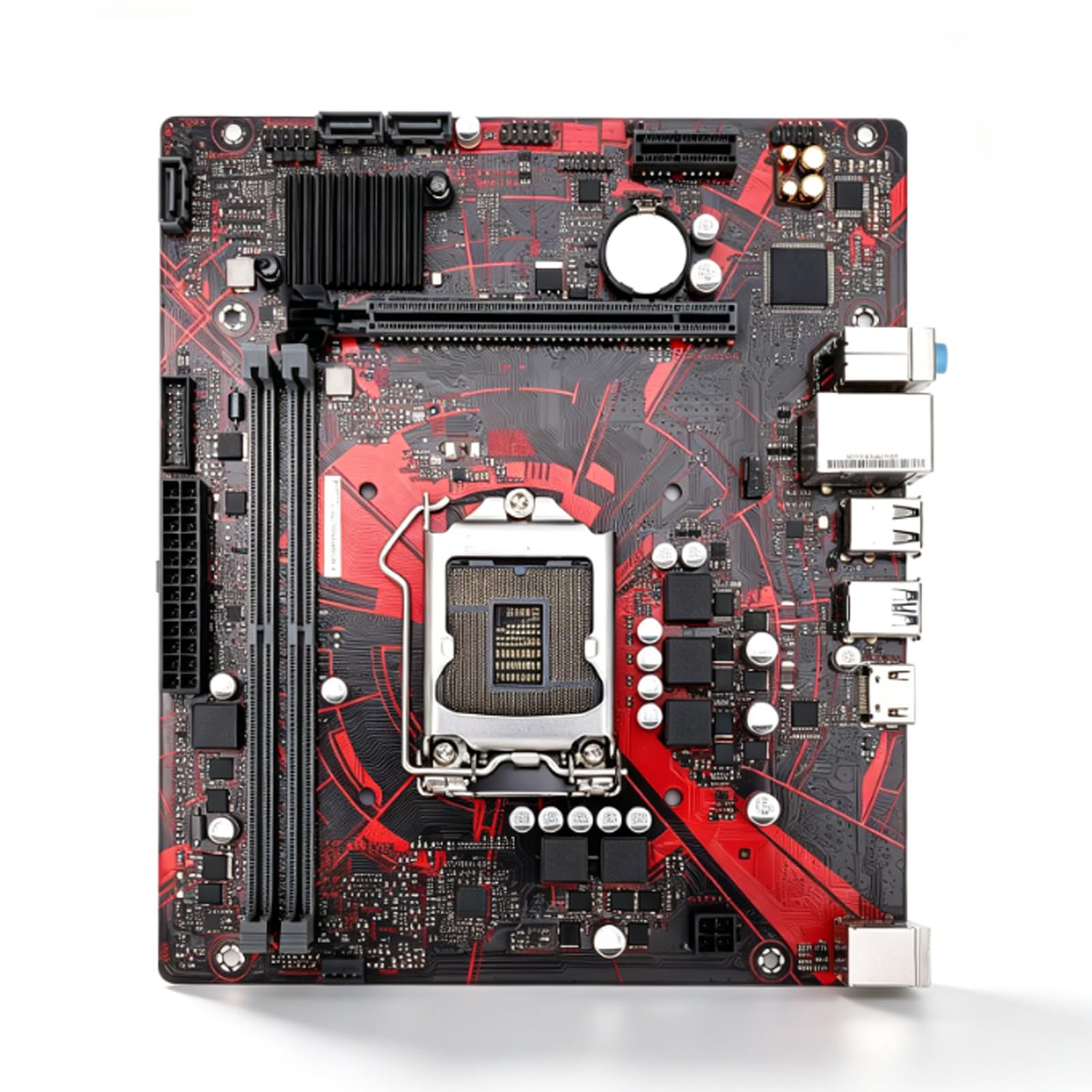 Goshyda Placa Base para Computadora H410M V3, Placa de Escritorio con Zócalo LGA 1200 para CPU Core I9 I7 I5 I3 Pentium Gold Celeron de 10.a Generación, con Memoria DDR4 de 64 GB de