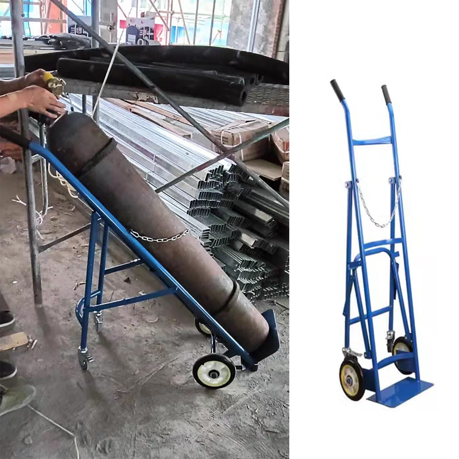 Chariot universel pour bouteilles de gaz idéal pour le garage et l'atelier