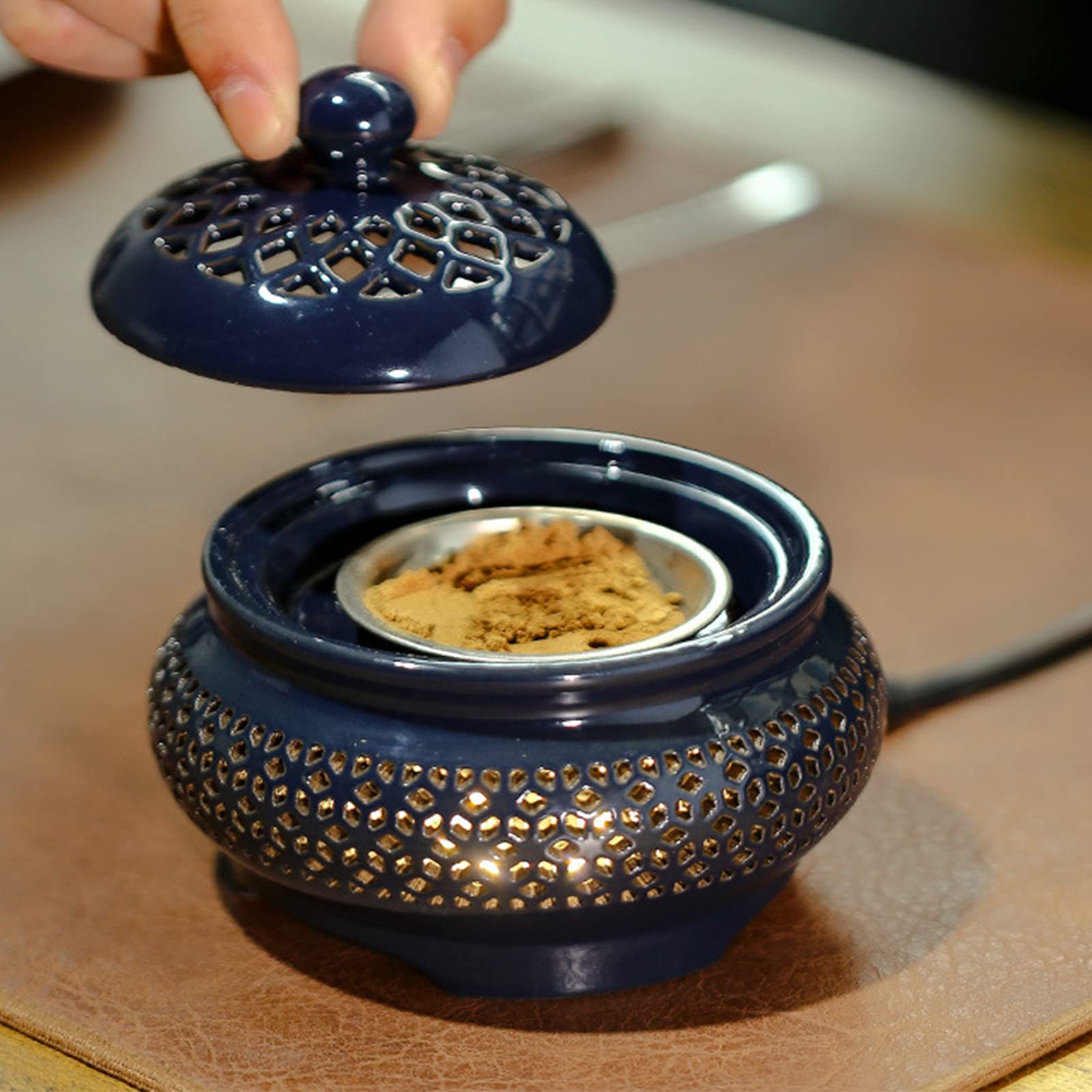 Amazon｜電子アロマセラピー炉、香ダオ香炉、タイミングサーモスタット