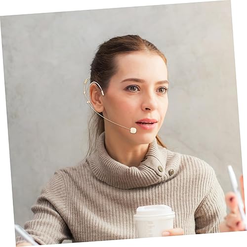 Miniatura 8 de Vaguelly 3 Amplificador de micrófono Auriculares invisibles Auriculares de PC Auriculares con cable Micrófono USB Auriculares montado en la cabeza