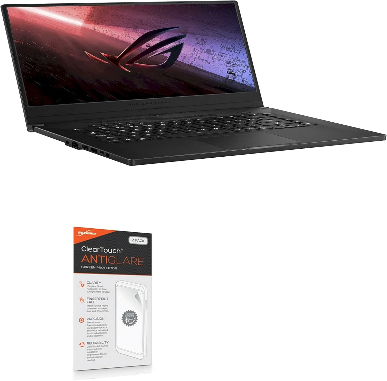 BoxWave Screen Protector Compatible with ASUS ROG Zephyrus G15 - ClearTouch Anti-Glare (2-Pack), Anti-Fingerprint Matte Film Skin