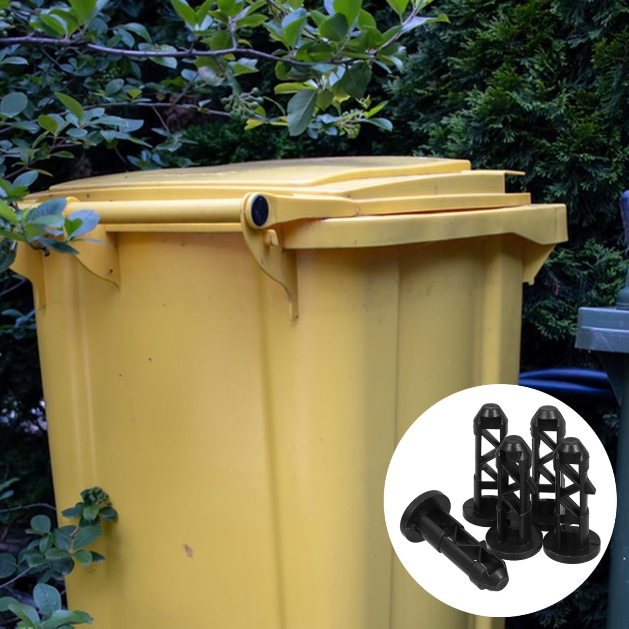 5pcs Trash Can Lid Hinged Pins Latches for Outdoor Garbage Can Covers Connecting Shafts and Accessories for Dustbins and Trashcan Supplies