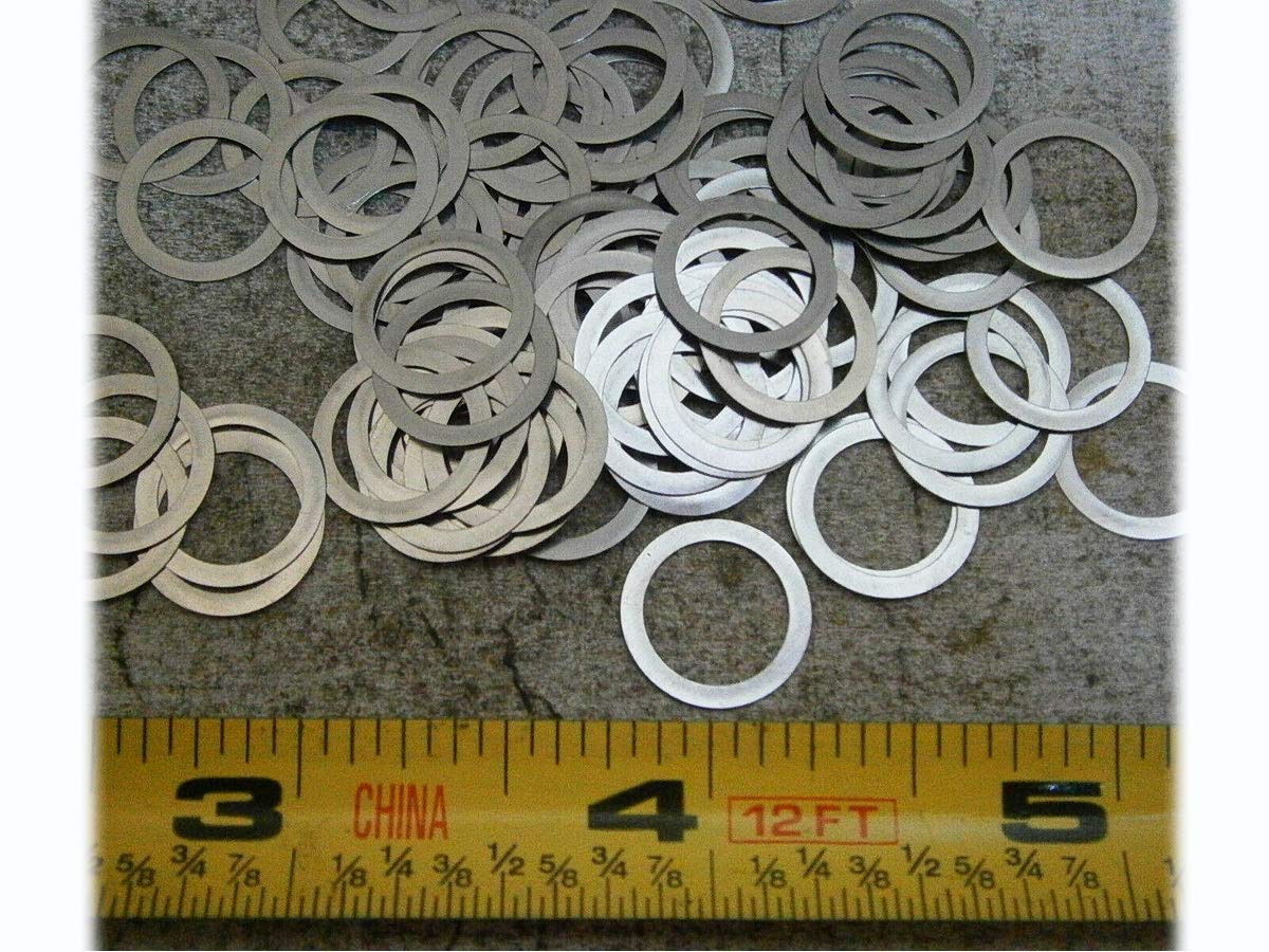 New Flat Washers .490/.510 OD .370/.380 ID .003/.005 Thick Stainless Pack of 25 #PL1715-A Warranity by Pr-Merchant