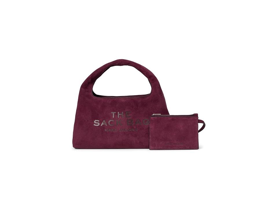 Marc Jacobs The Suede Mini Sack Bag Women's Handbags Dark Plum