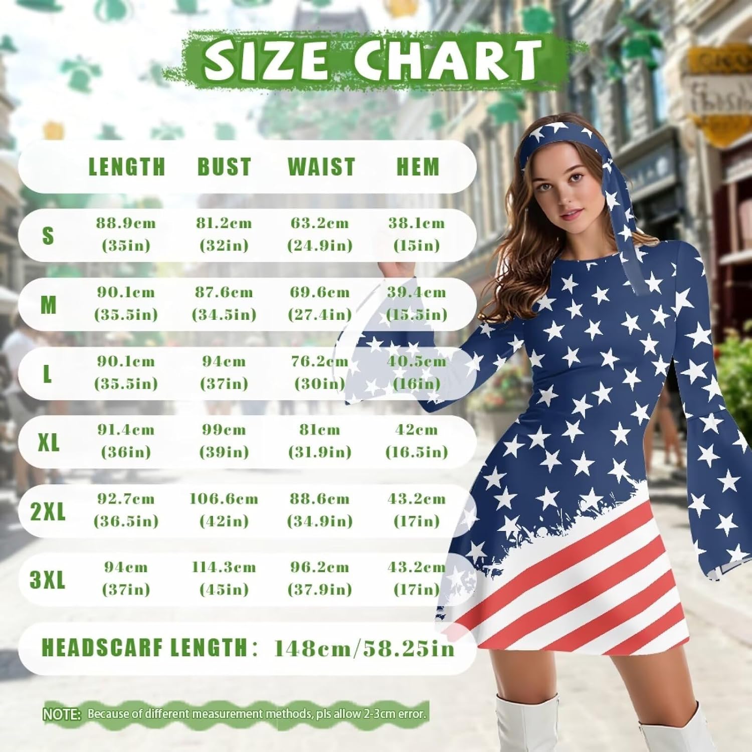 Women 2 Piece Bell Sleeve Dress with Headscarf Plus Size Loose Midi Dress Skin-Friendly A Line Dresses for Party