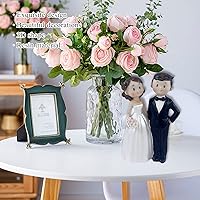 Vista 4 de Decoración para tartas de boda de 4.7 pulgadas, figuras de novia y novio, decoración de fiesta