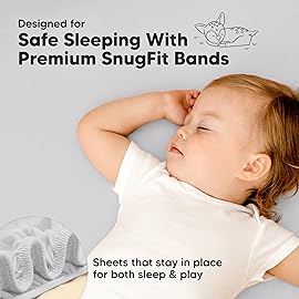 Pack and Play Sheets Fitted - 2-Pack Mini Crib Sheets for Pack N Play Mattress 38x26, Soft & Cozy, Neutral Toddler Playard Bedding, Snug Fitted Mini Baby Crib Mattress Cover Boy, Girl (French Gray)