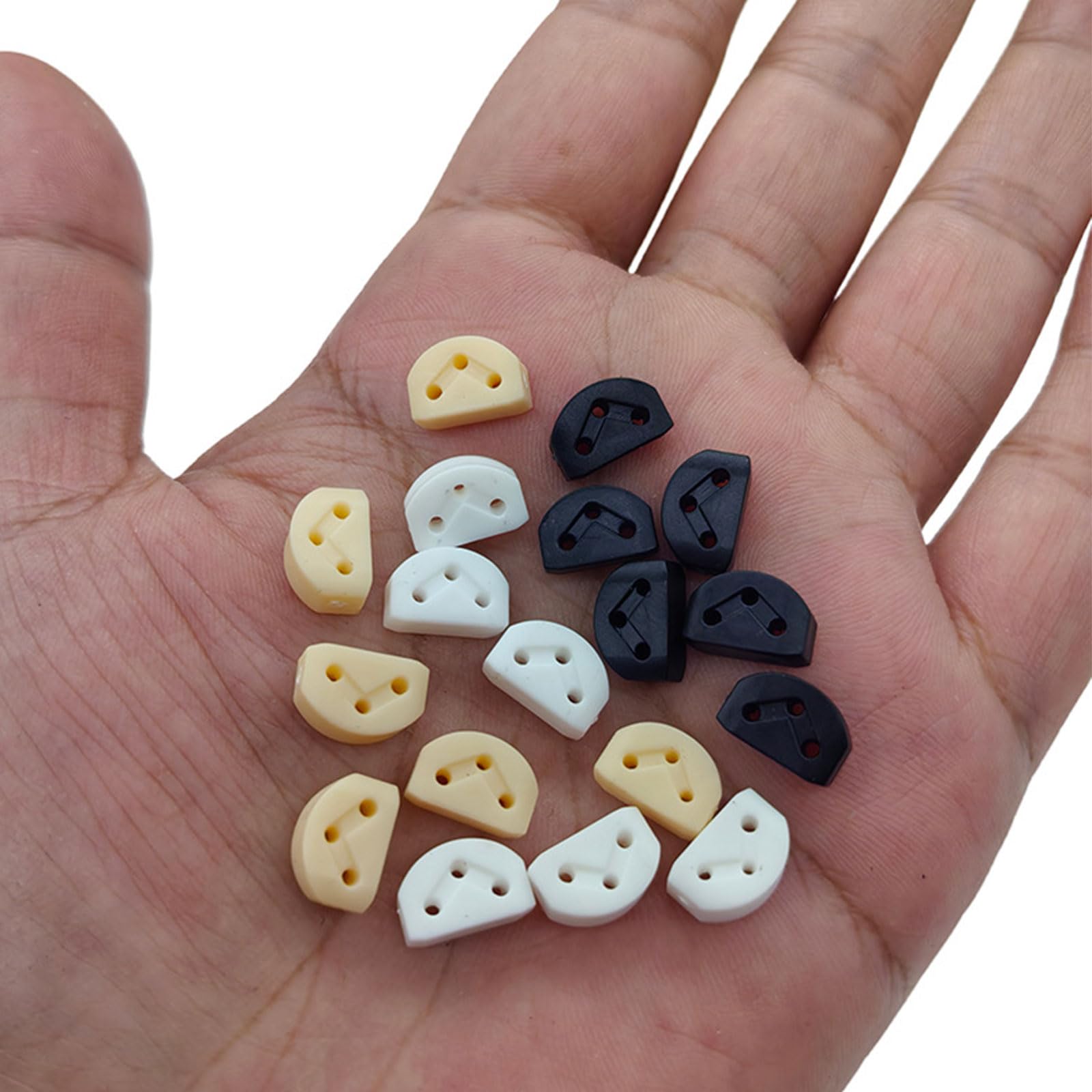 2x Set Di 2 Fermi In Metallo Per Corde Per Chitarra Per Chitarra